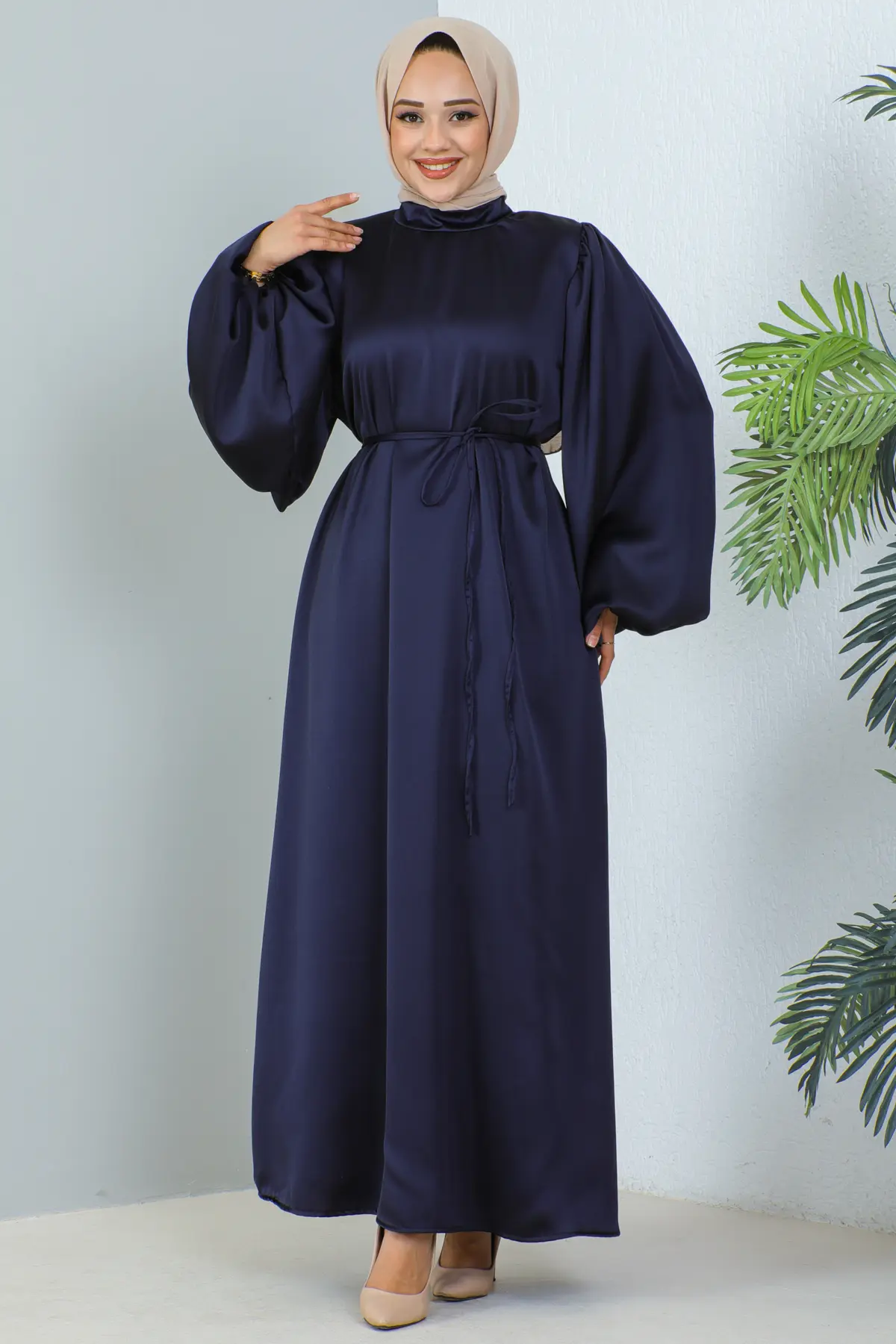 Satin Daily Dress-detail