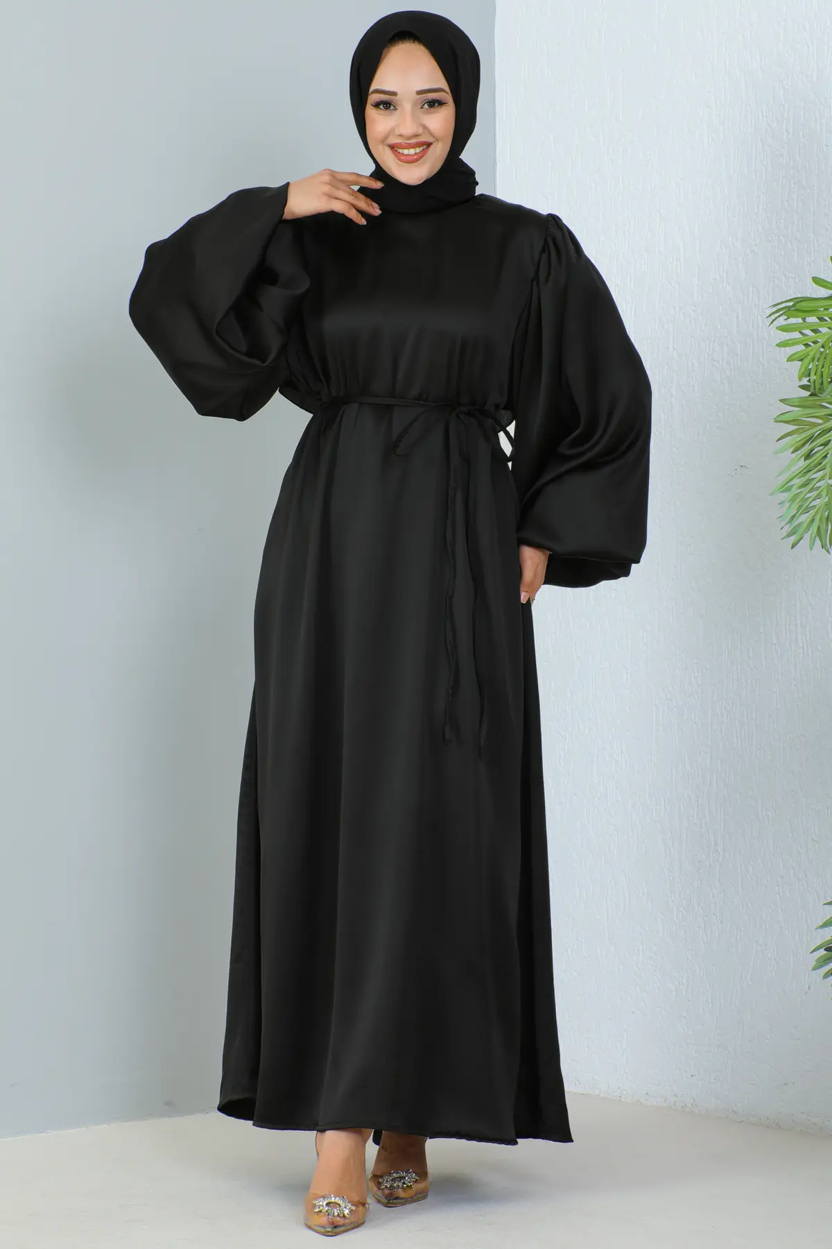 Satin Daily Dress-detail