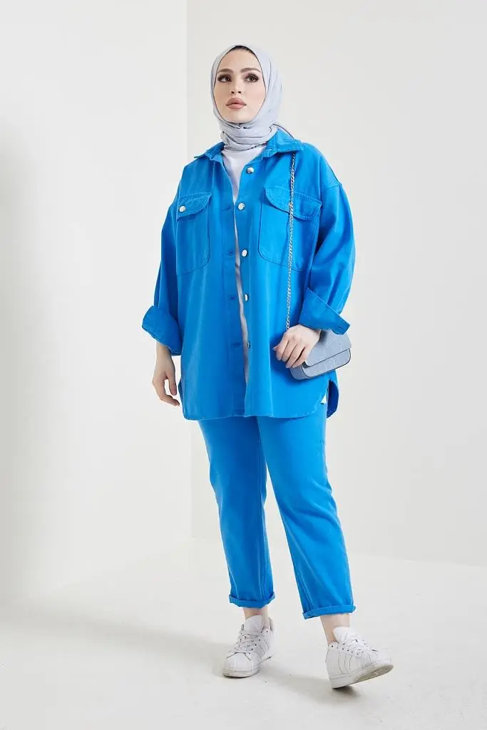 Sax Jacket And Pant Suit-detail