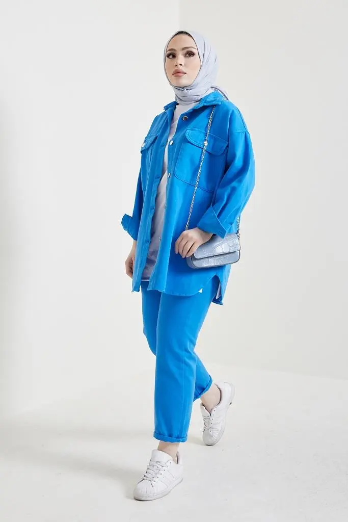 Sax Jacket And Pant Suit-detail