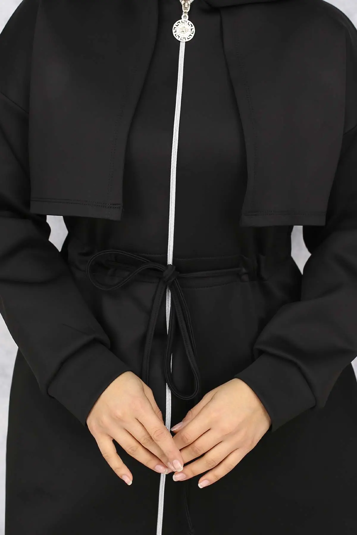 Scuba Double Suit With Collar Detail-detail