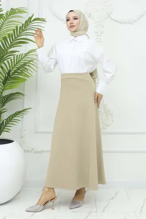 Scuba Flared Skirt