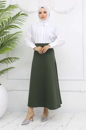 Scuba Flared Skirt