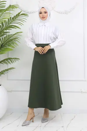 Scuba Flared Skirt
