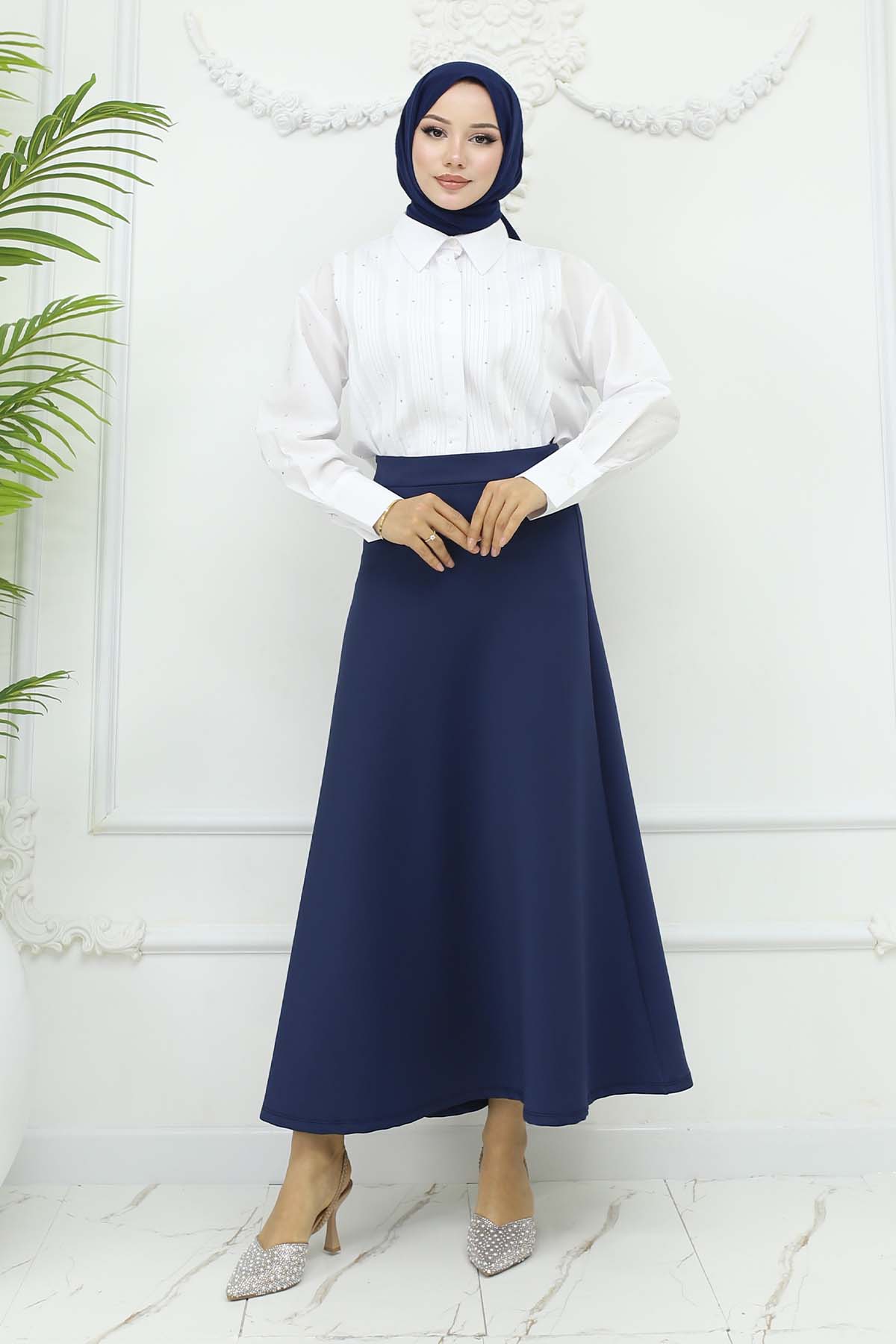 Scuba Flared Skirt