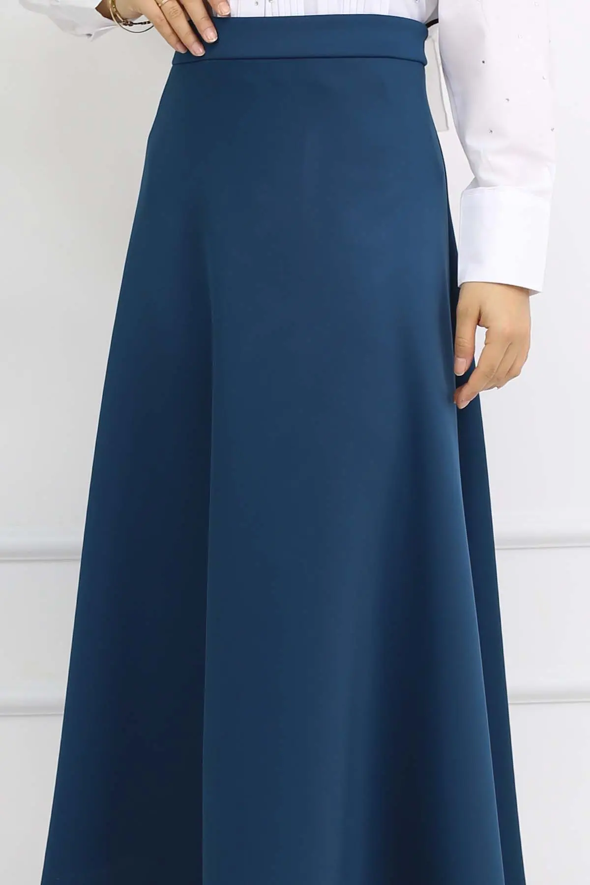 Scuba Flared Skirt-detail