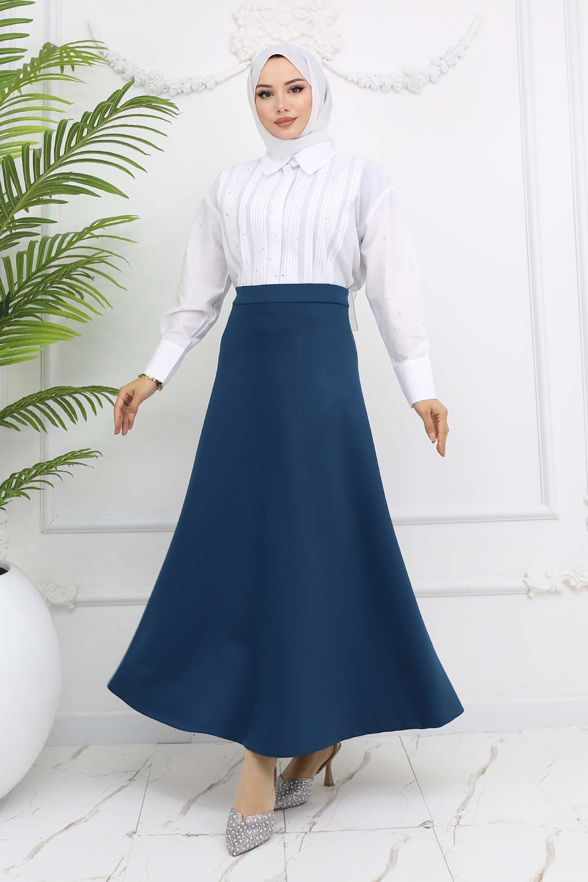 Scuba Flared Skirt