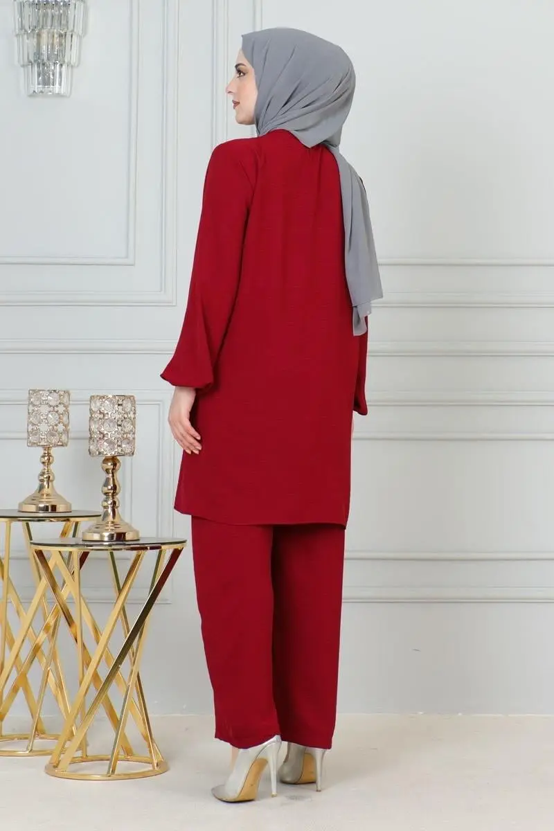 Sequin Detailed Hijab Suit-detail