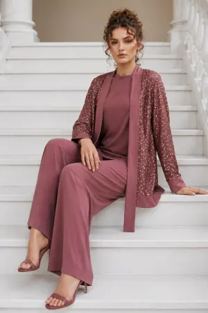 Sequin-embellished Modest Matching Set