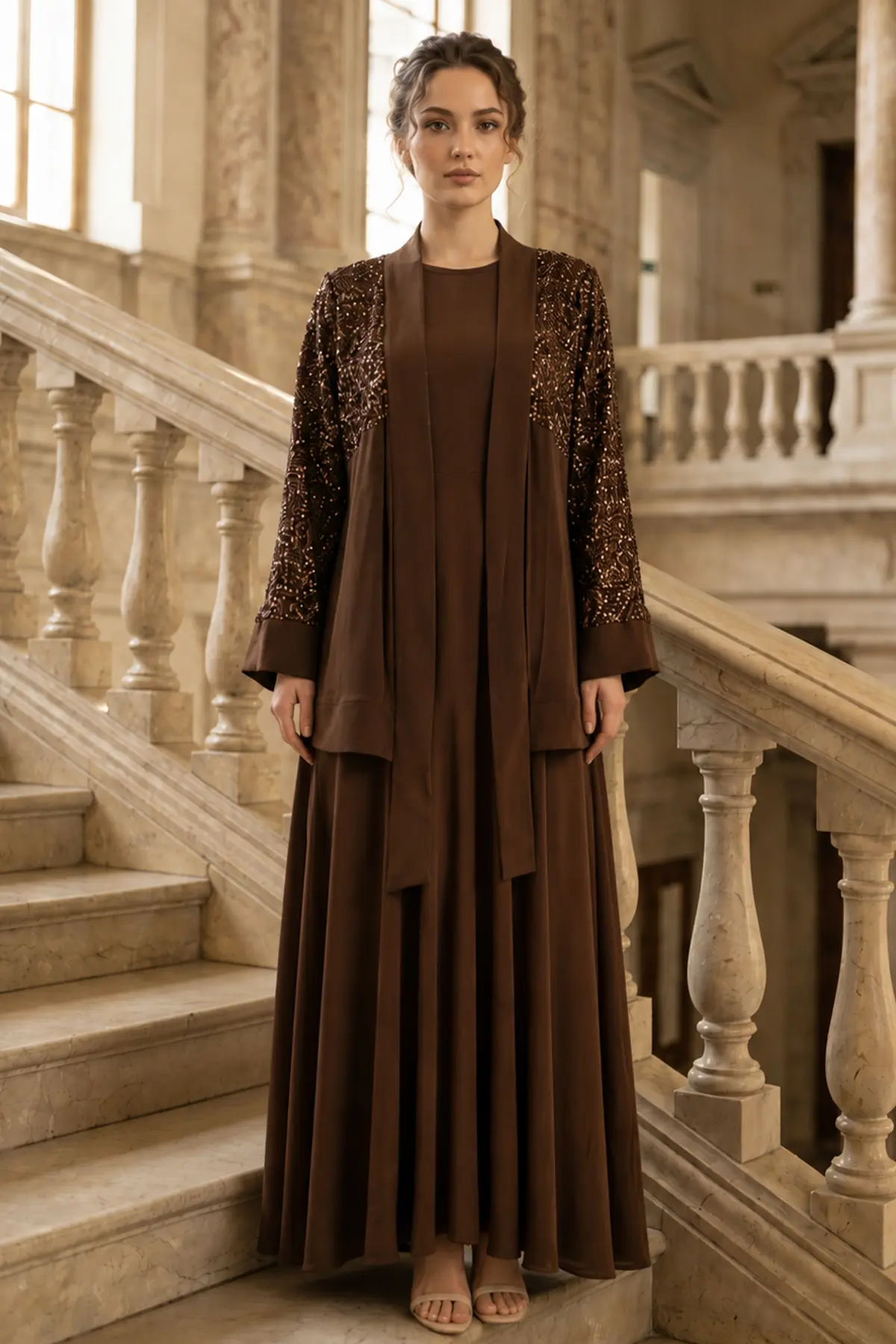 Sequin Hijab Dress-detail