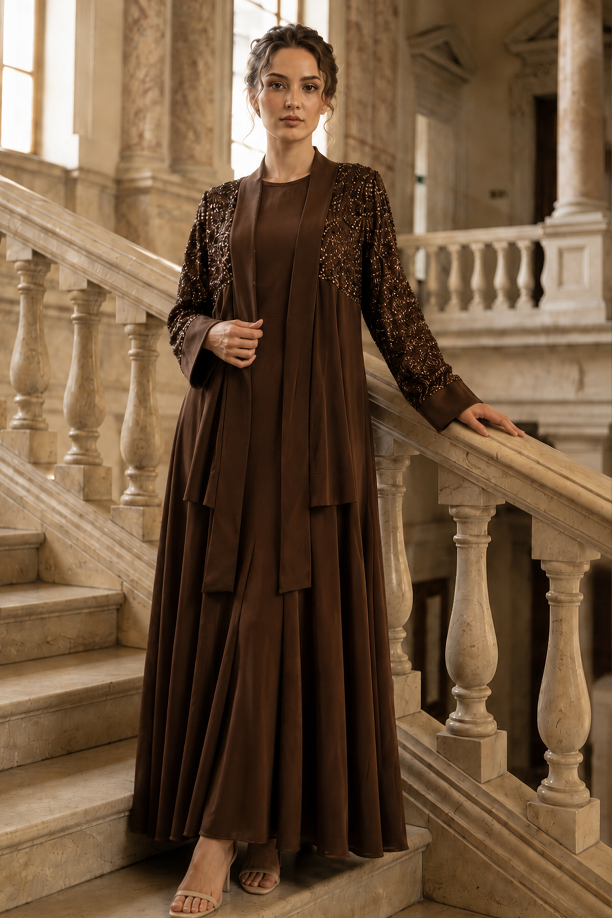 Sequin Hijab Dress