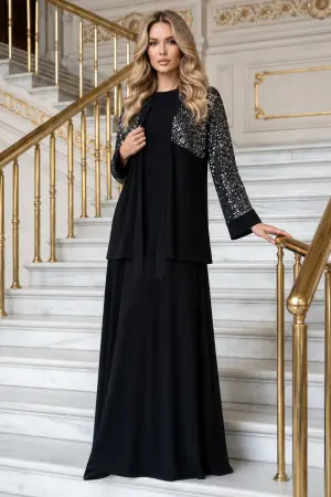 Sequin Hijab Dress