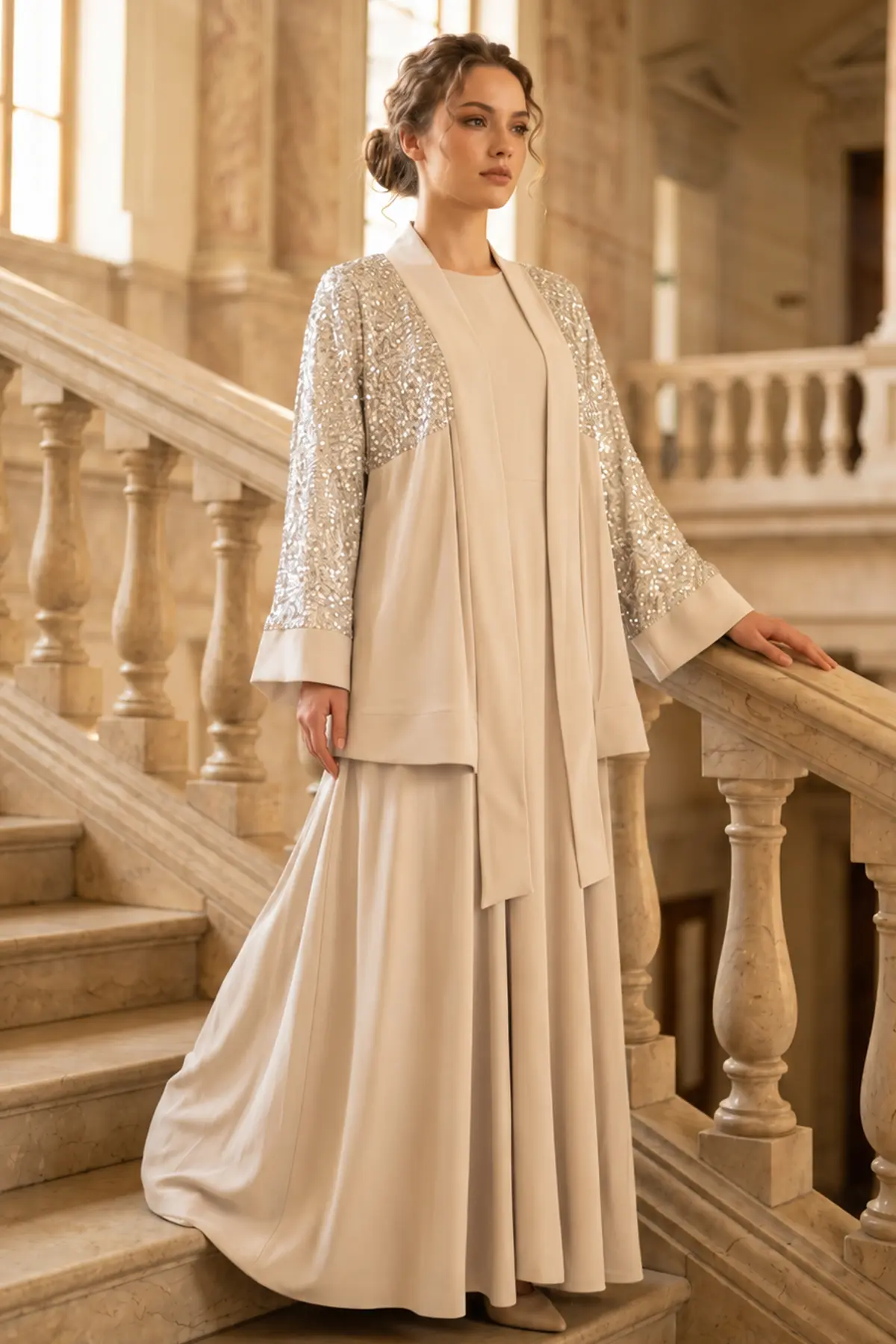 Sequin Hijab Dress-detail