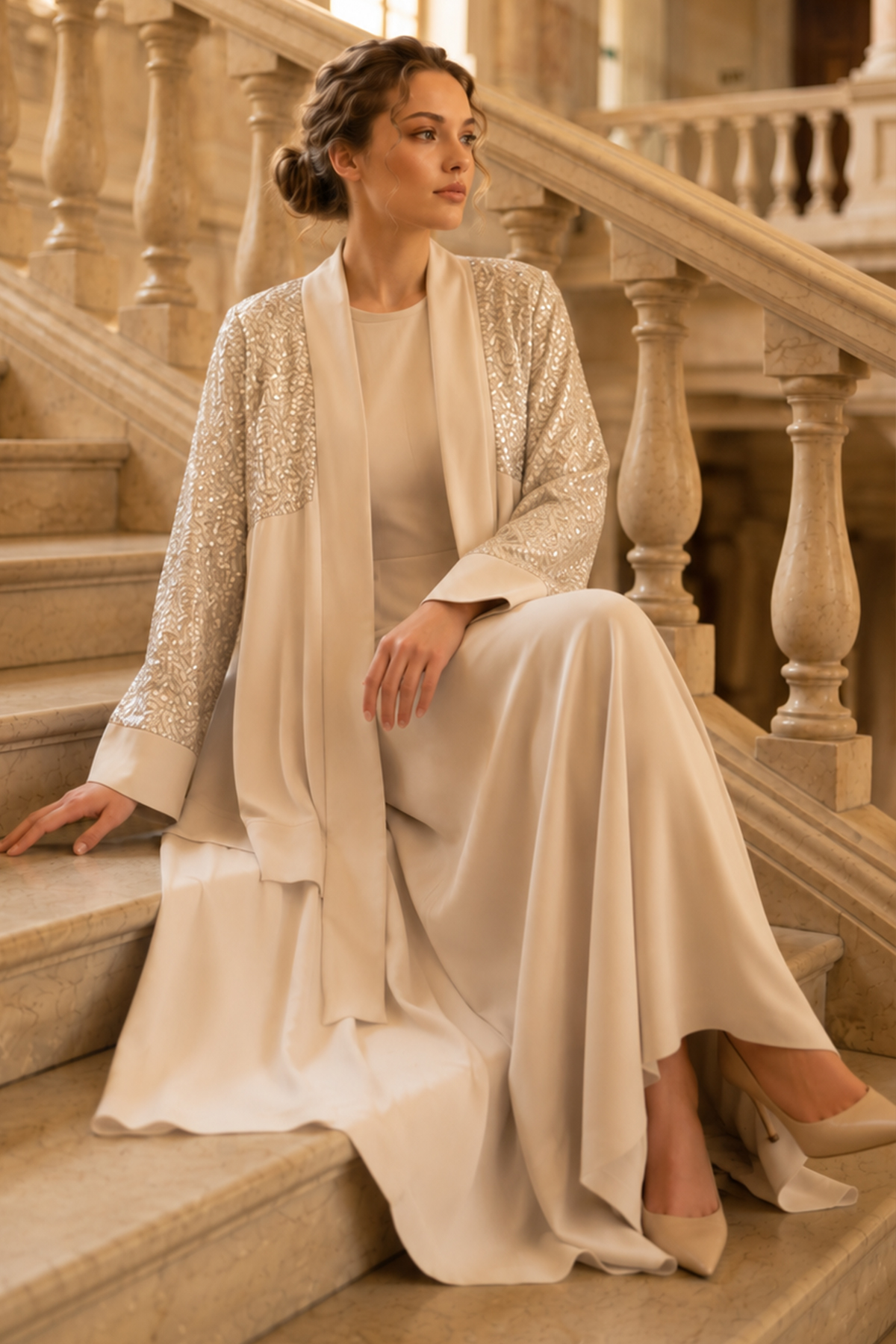 Sequin Hijab Dress