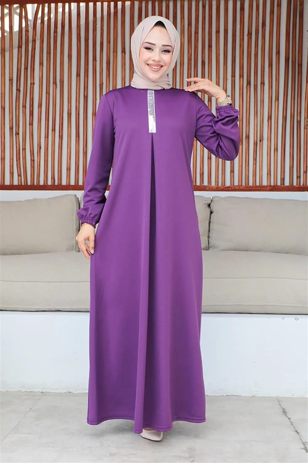 Sequined Hijab Dress-detail