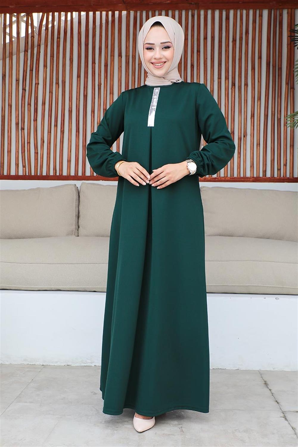 Sequined Hijab Dress