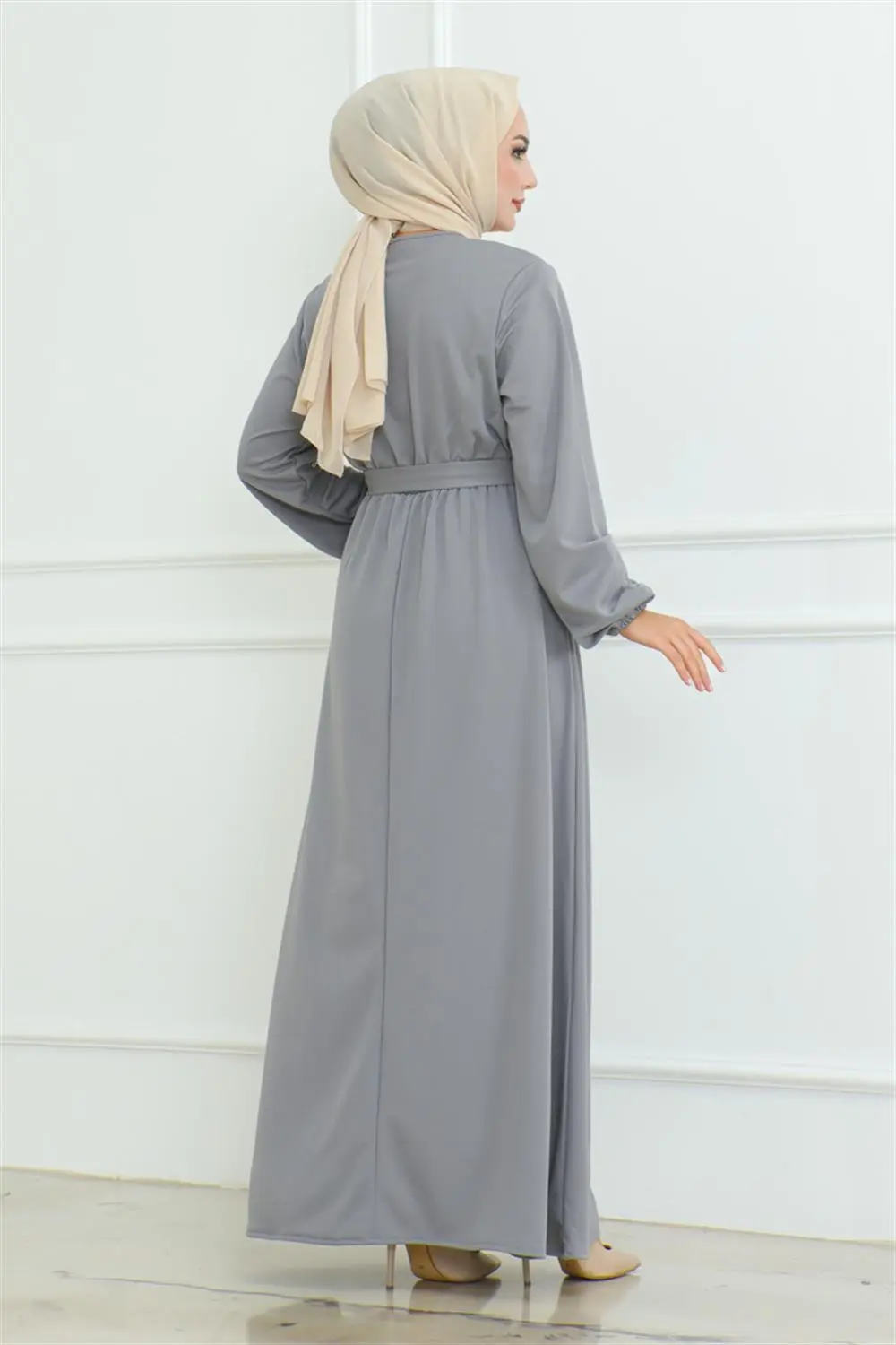 Shoulder Detailed Buttoned Dress-detail