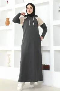 Shoulder Detailed Hijab Dress