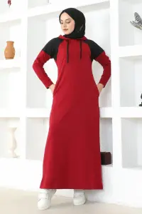 Shoulder Detailed Hijab Dress