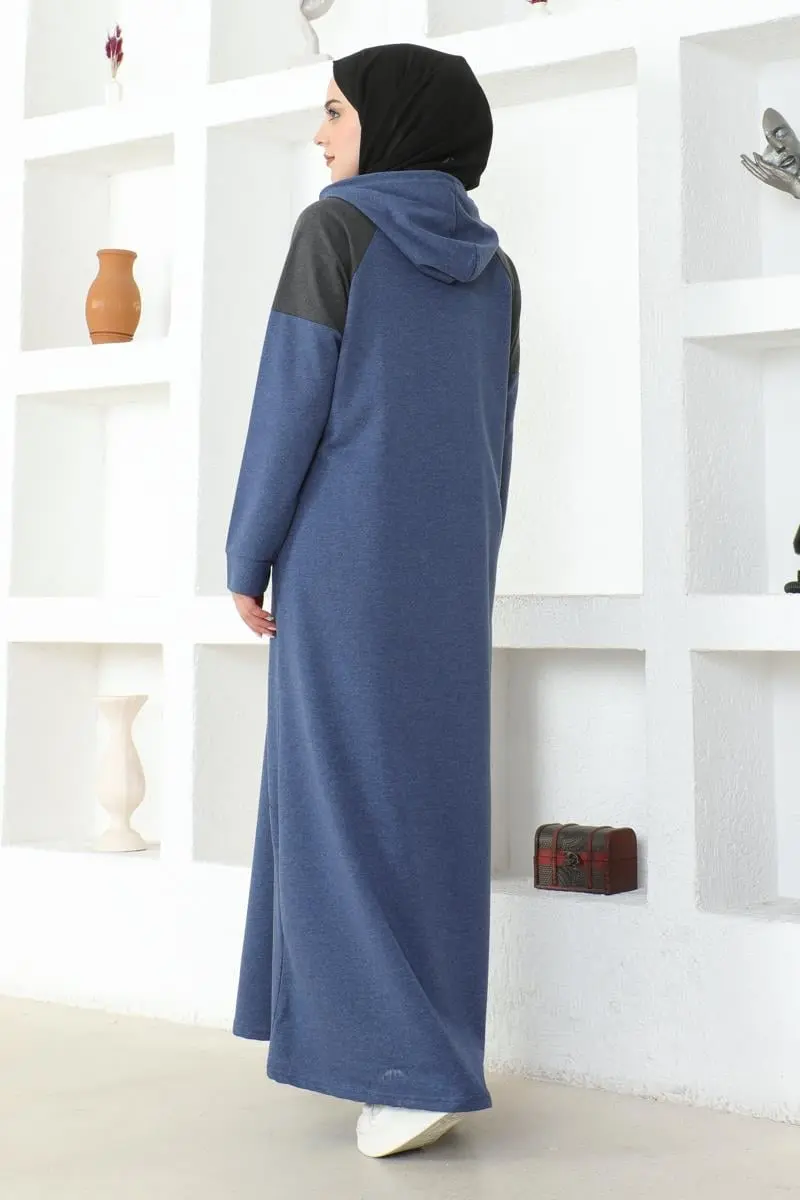 Shoulder Detailed Hijab Dress-detail