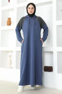 Shoulder Detailed Hijab Dress