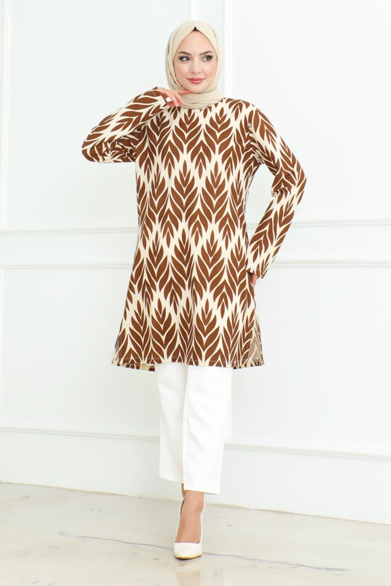 Side Slit Crepe Tunic