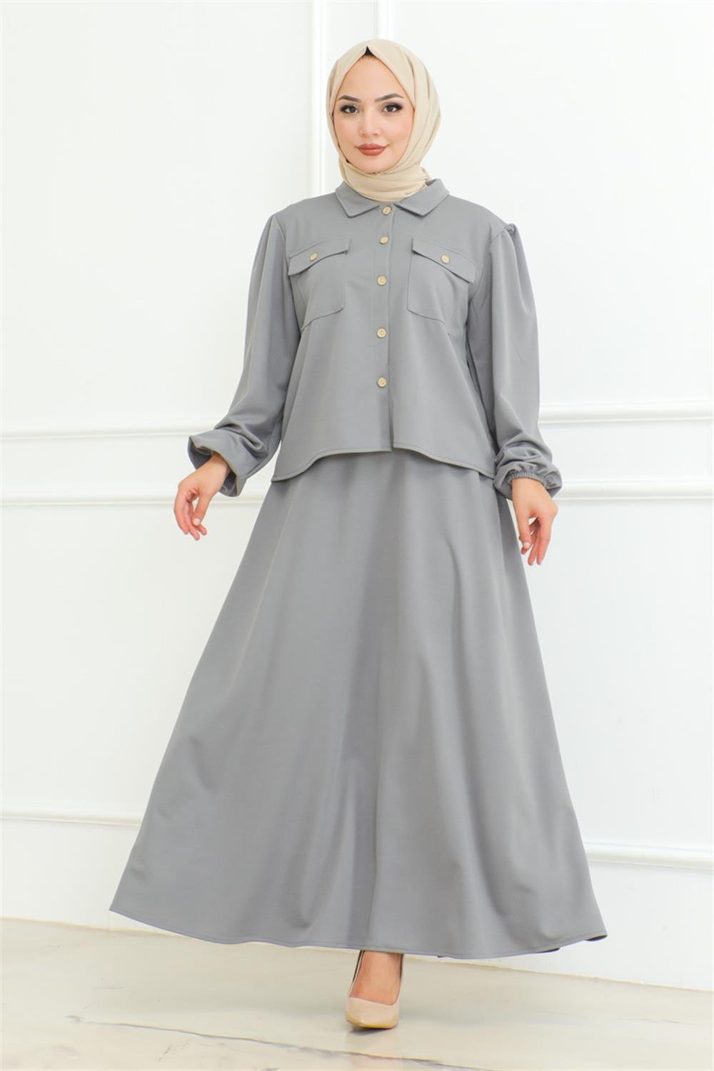 Skirted Hijab Suit