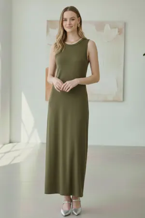 Sleeveless Cotton Undershirt Dress