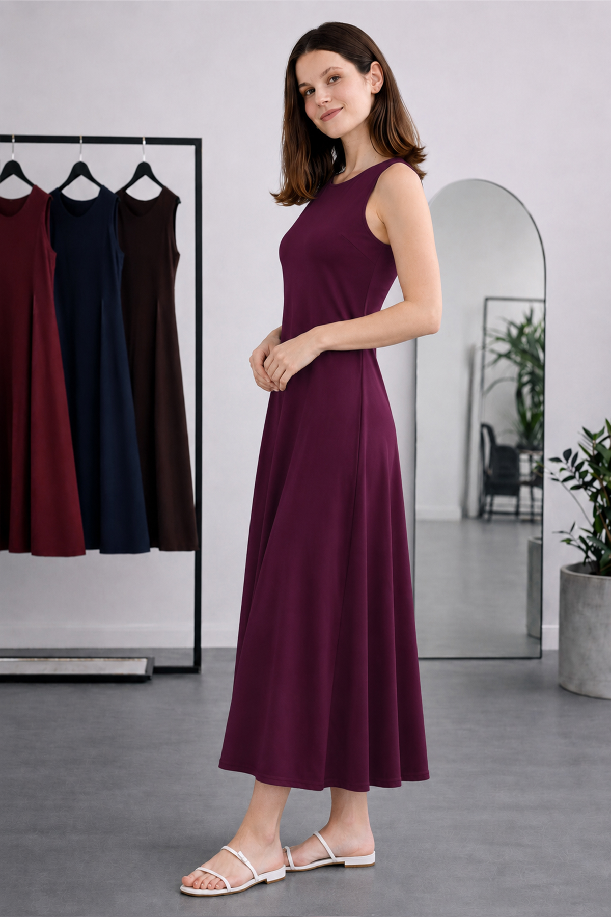 Sleeveless Undershirt Dress