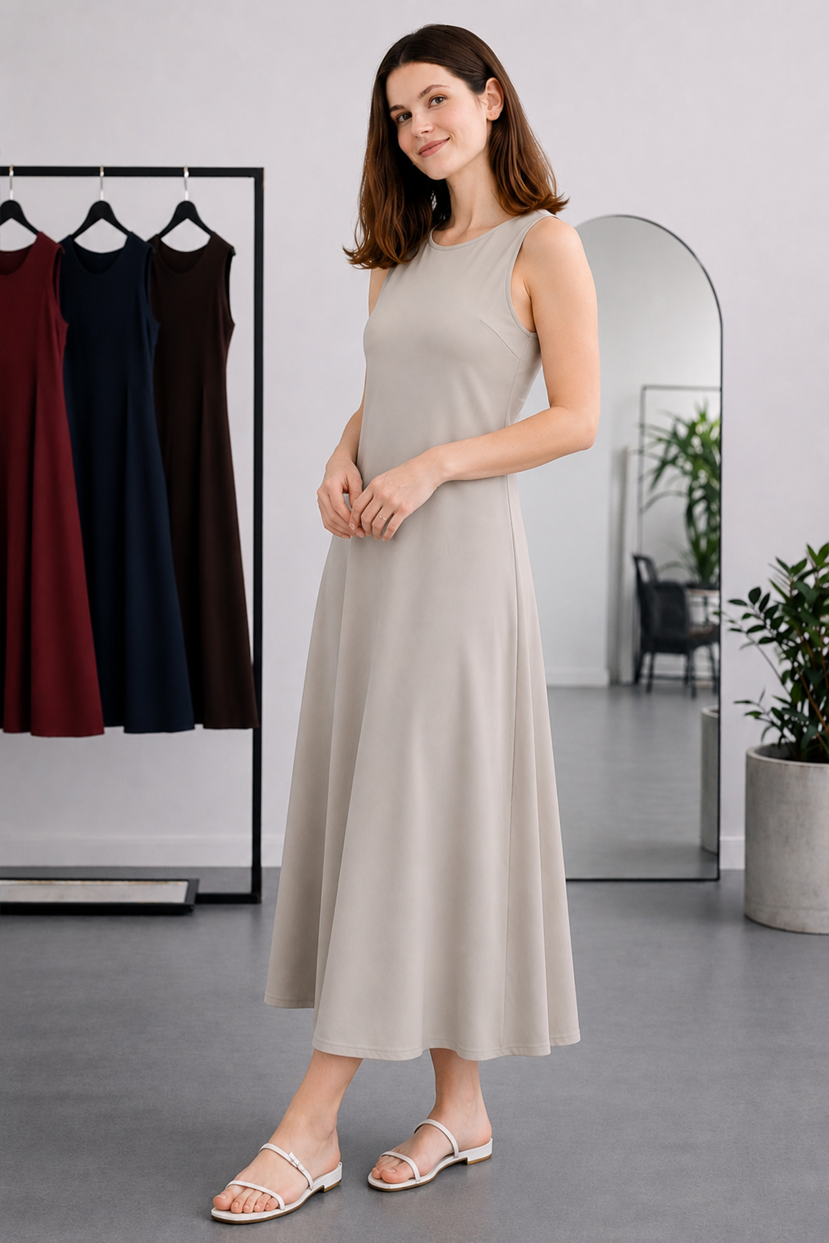 Sleeveless Undershirt Dress