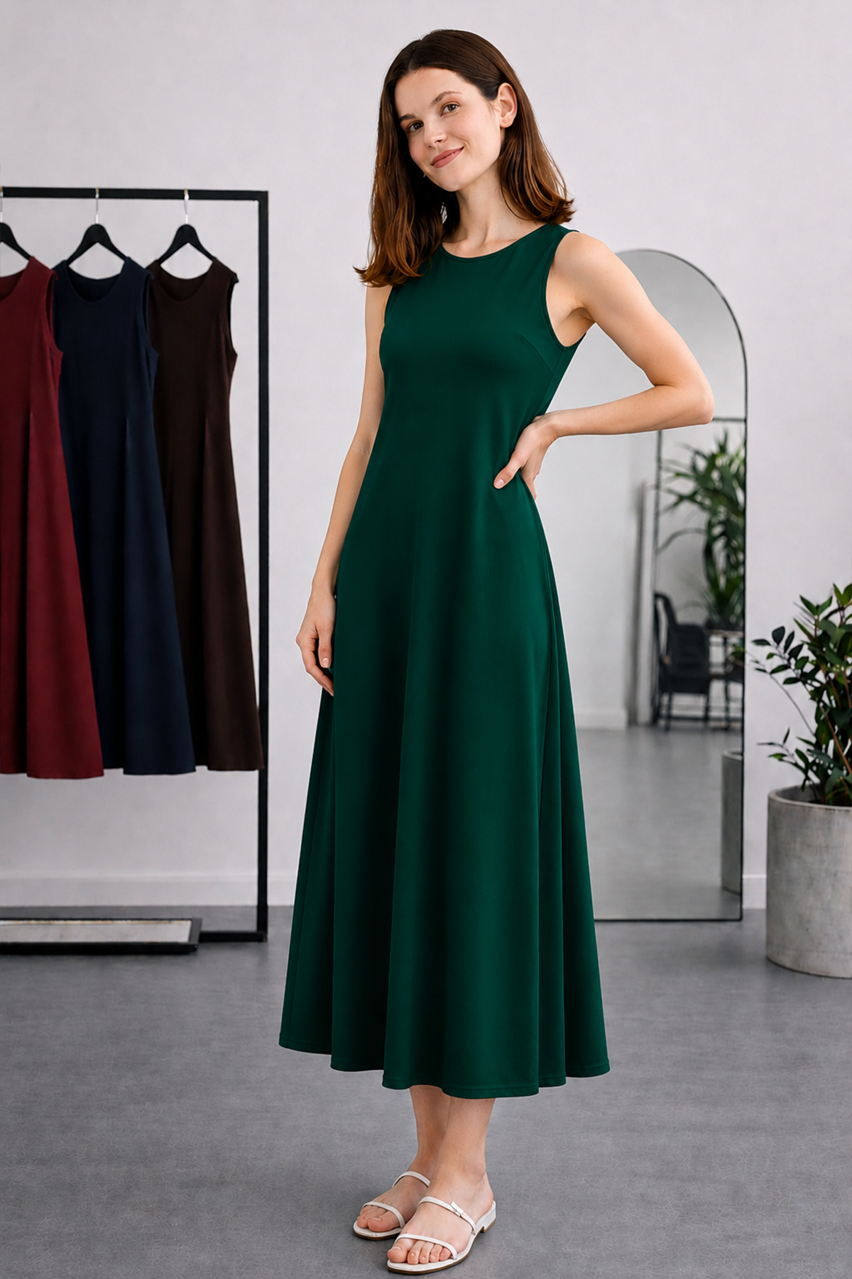 Sleeveless Undershirt Dress