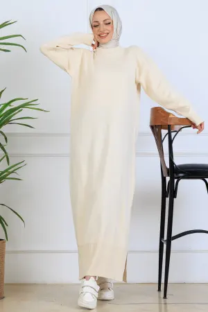 Slit Detailed Knit Dress