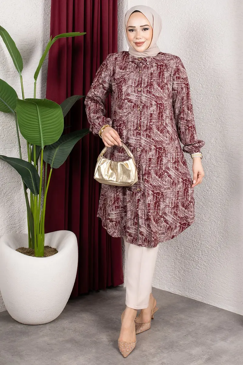 Speckled Viscose Tunic-detail