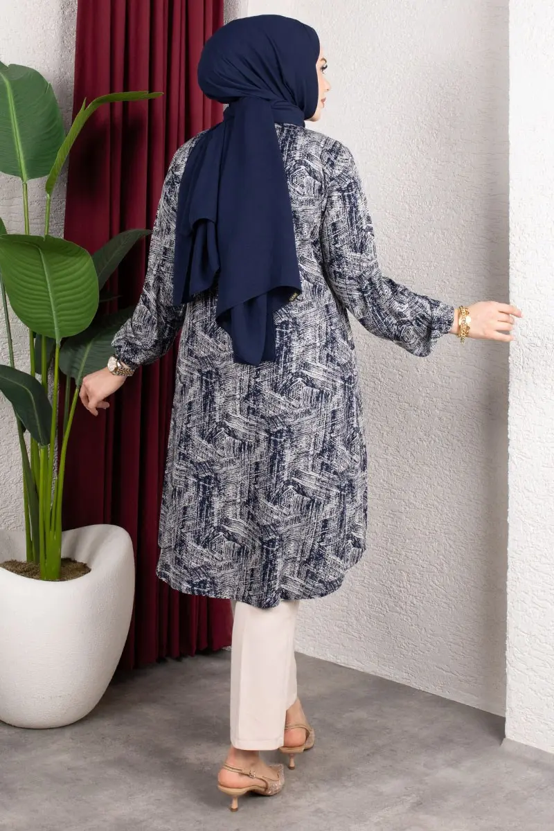 Speckled Viscose Tunic-detail