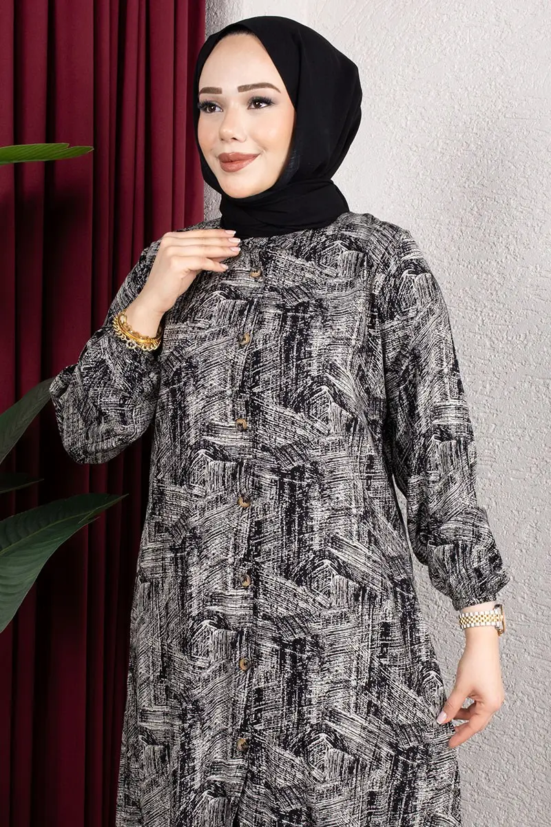 Speckled Viscose Tunic-detail