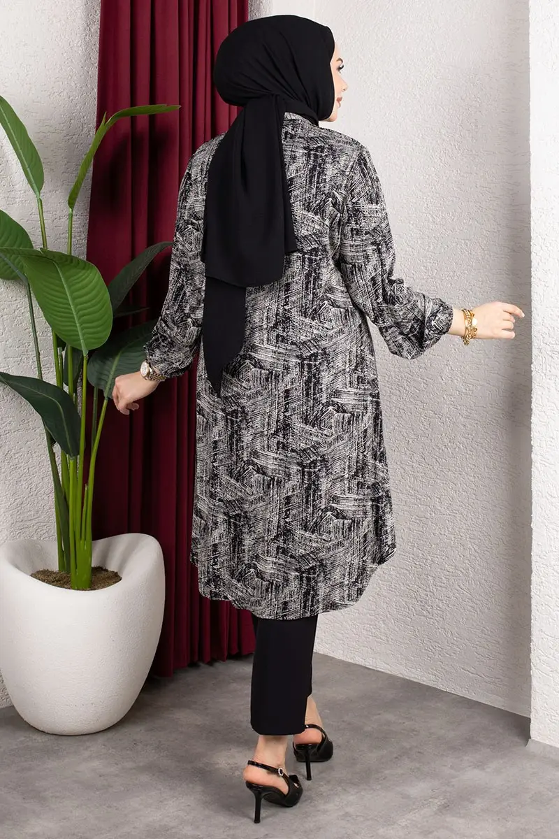 Speckled Viscose Tunic-detail