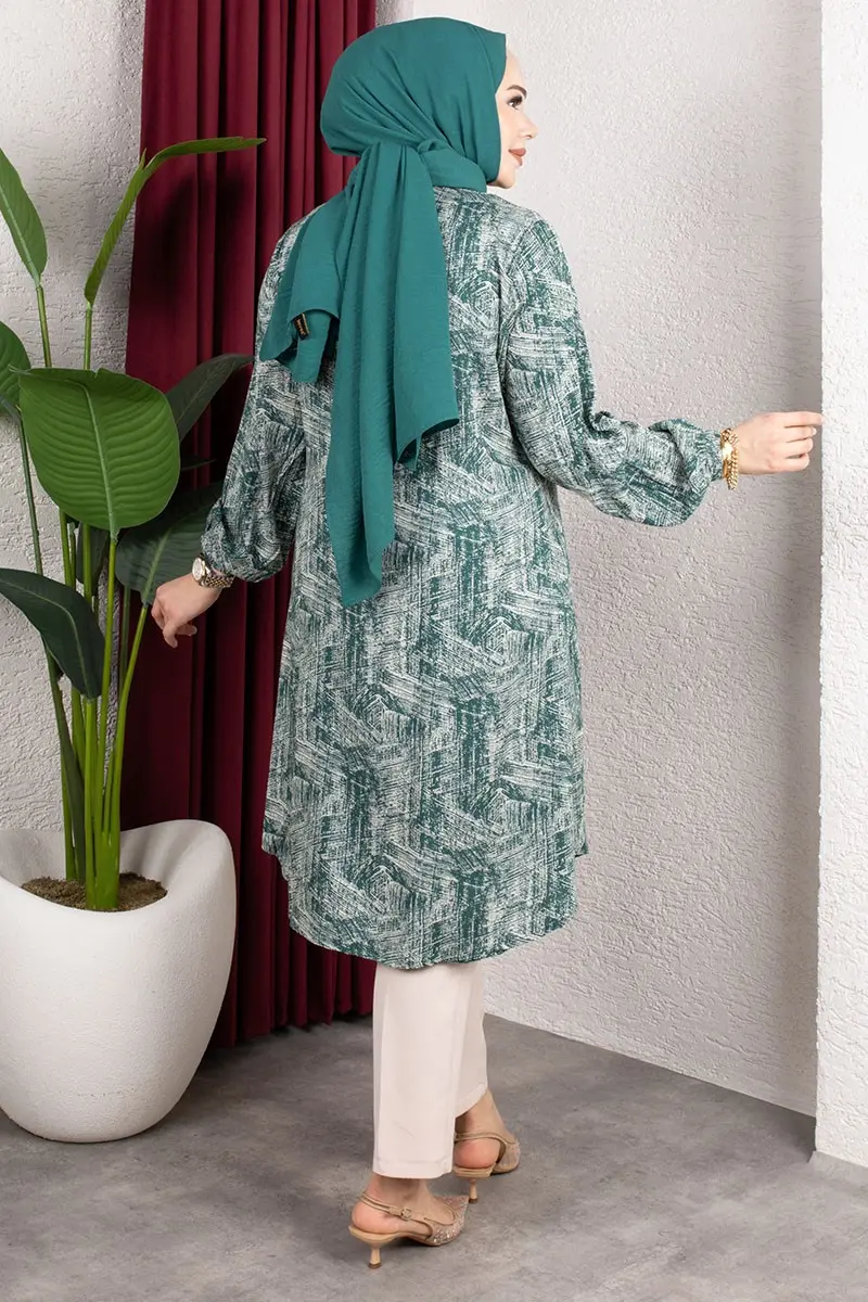 Speckled Viscose Tunic-detail
