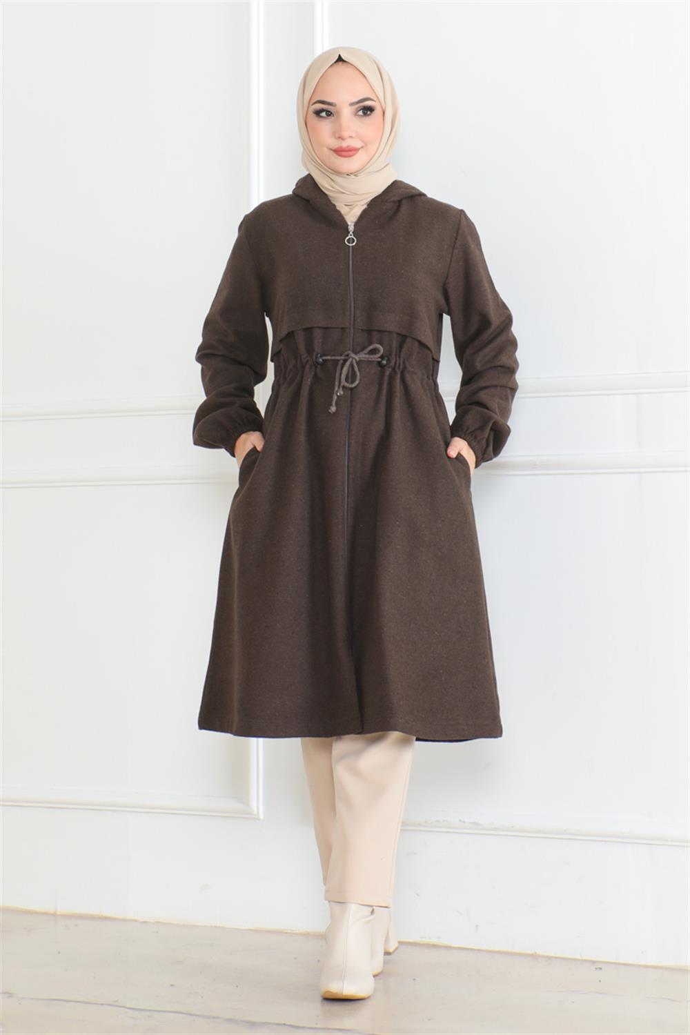 Sports Stamp Coat Brown