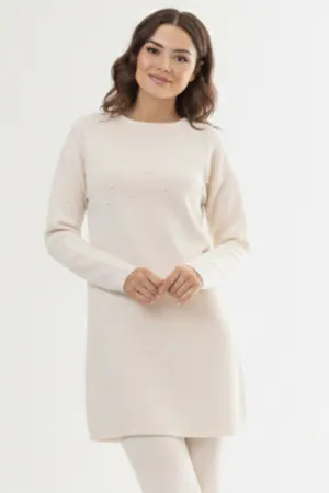 Stone Detail Knitted Tunic