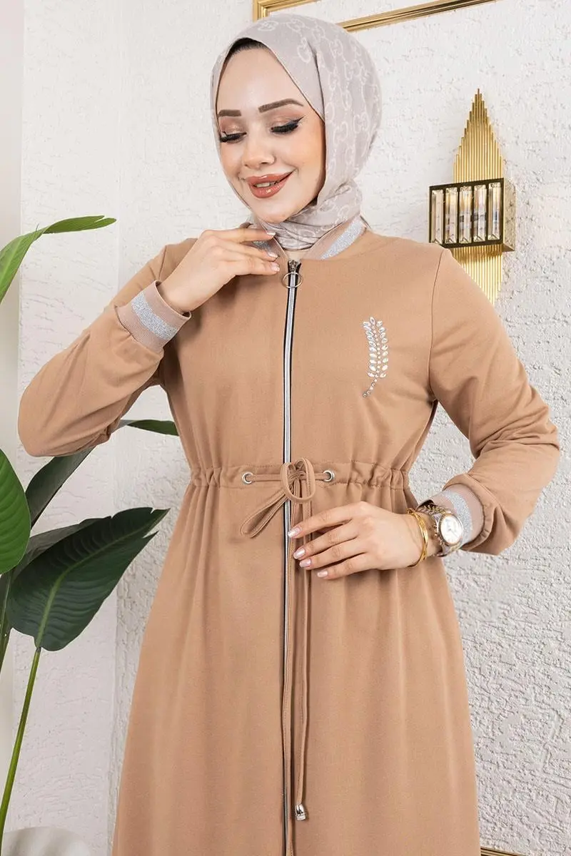 Stone Detailed Abaya-detail