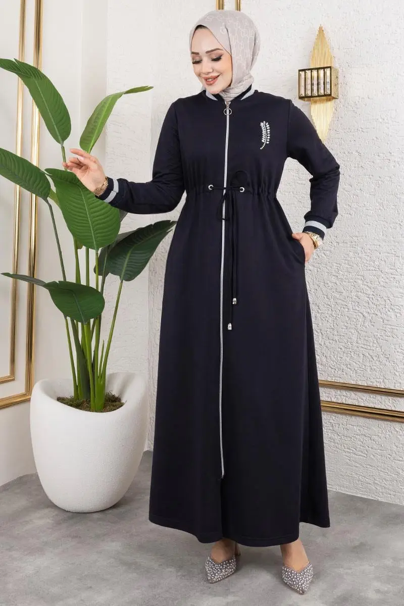 Stone Detailed Abaya-detail