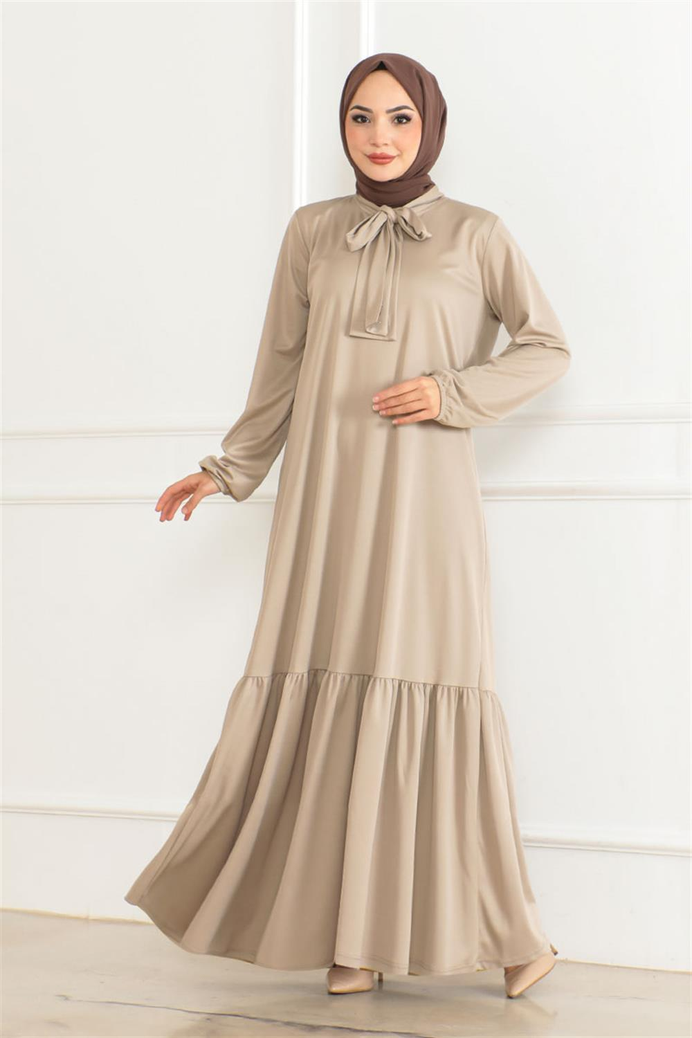 Stone Detailed Hijab Dress