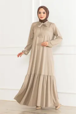 Stone Detailed Hijab Dress
