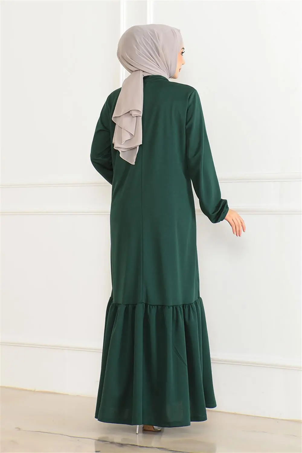 Stone Detailed Hijab Dress-detail