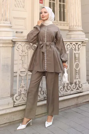 Stone Detailed Two Piece Set