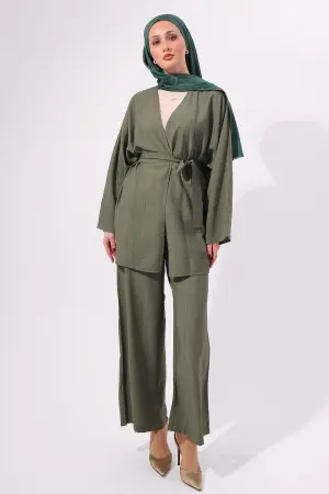 Stone Embellished Two-piece Set