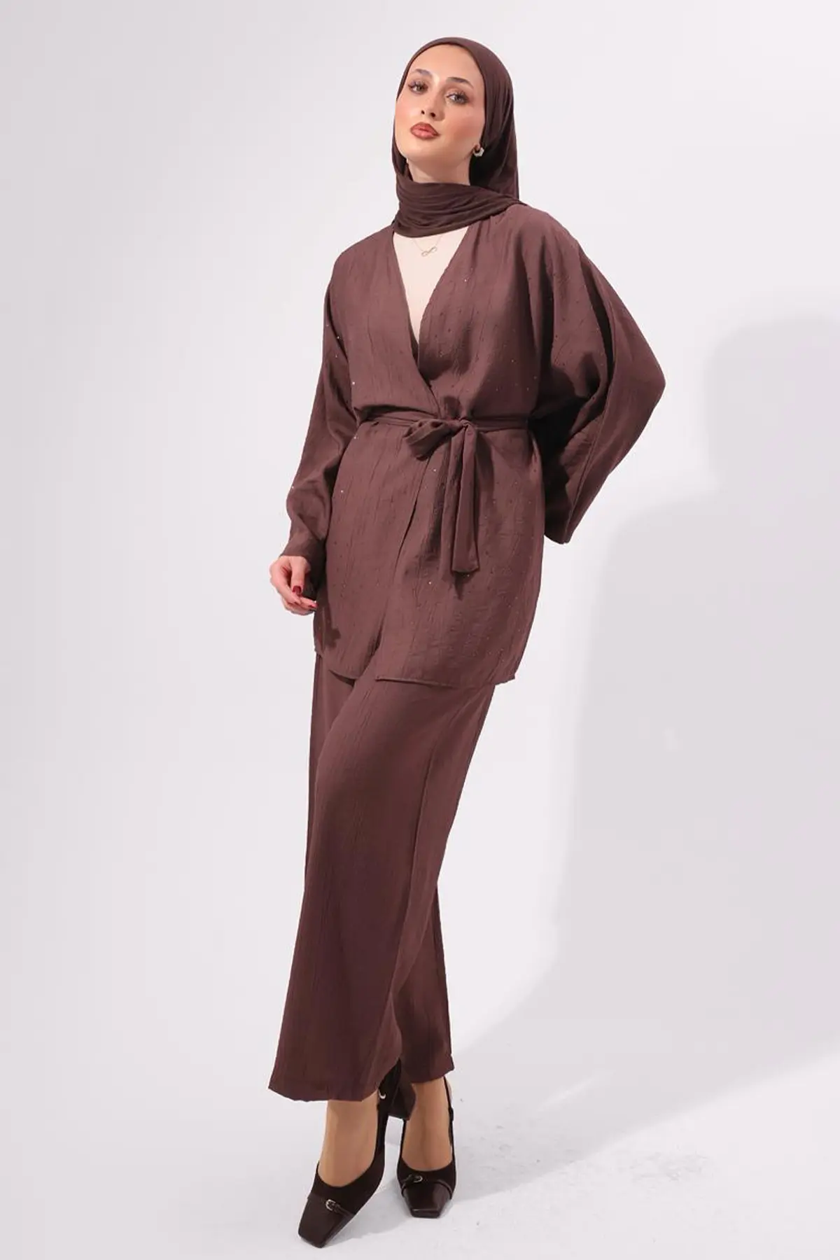 Stone Embellished Two-piece Set-detail