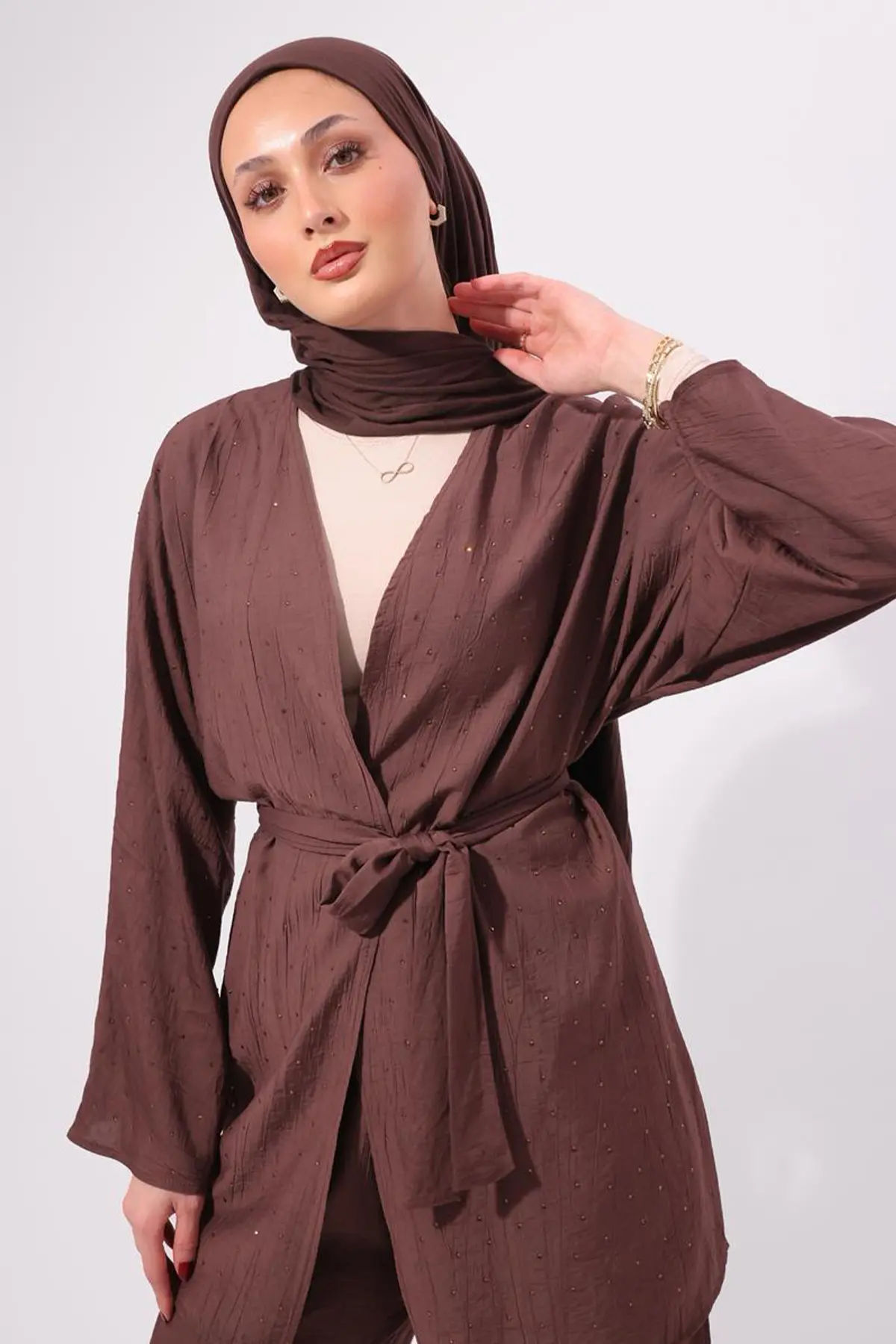 Stone Embellished Two-piece Set-detail