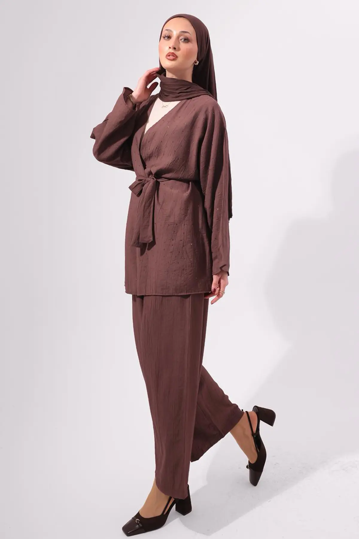 Stone Embellished Two-piece Set-detail