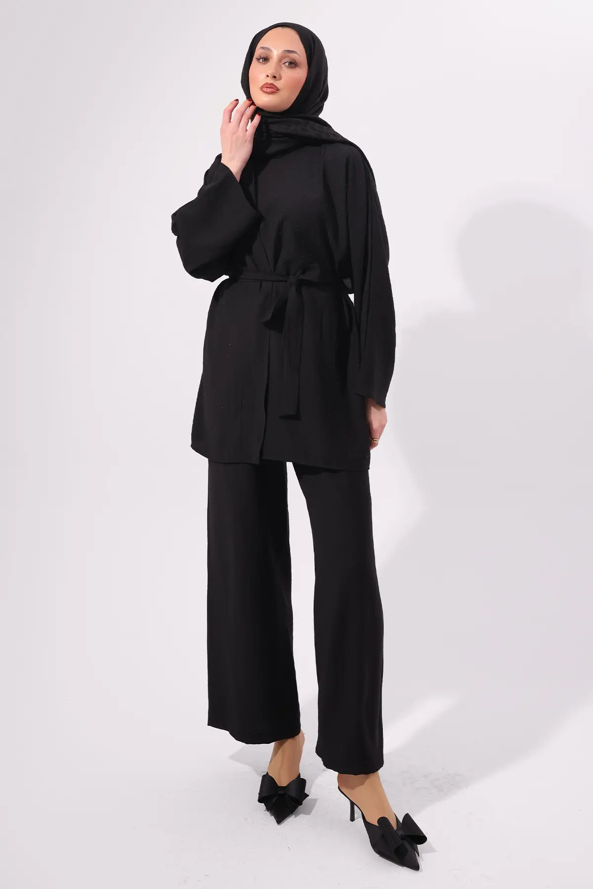 Stone Embellished Two-piece Set-detail